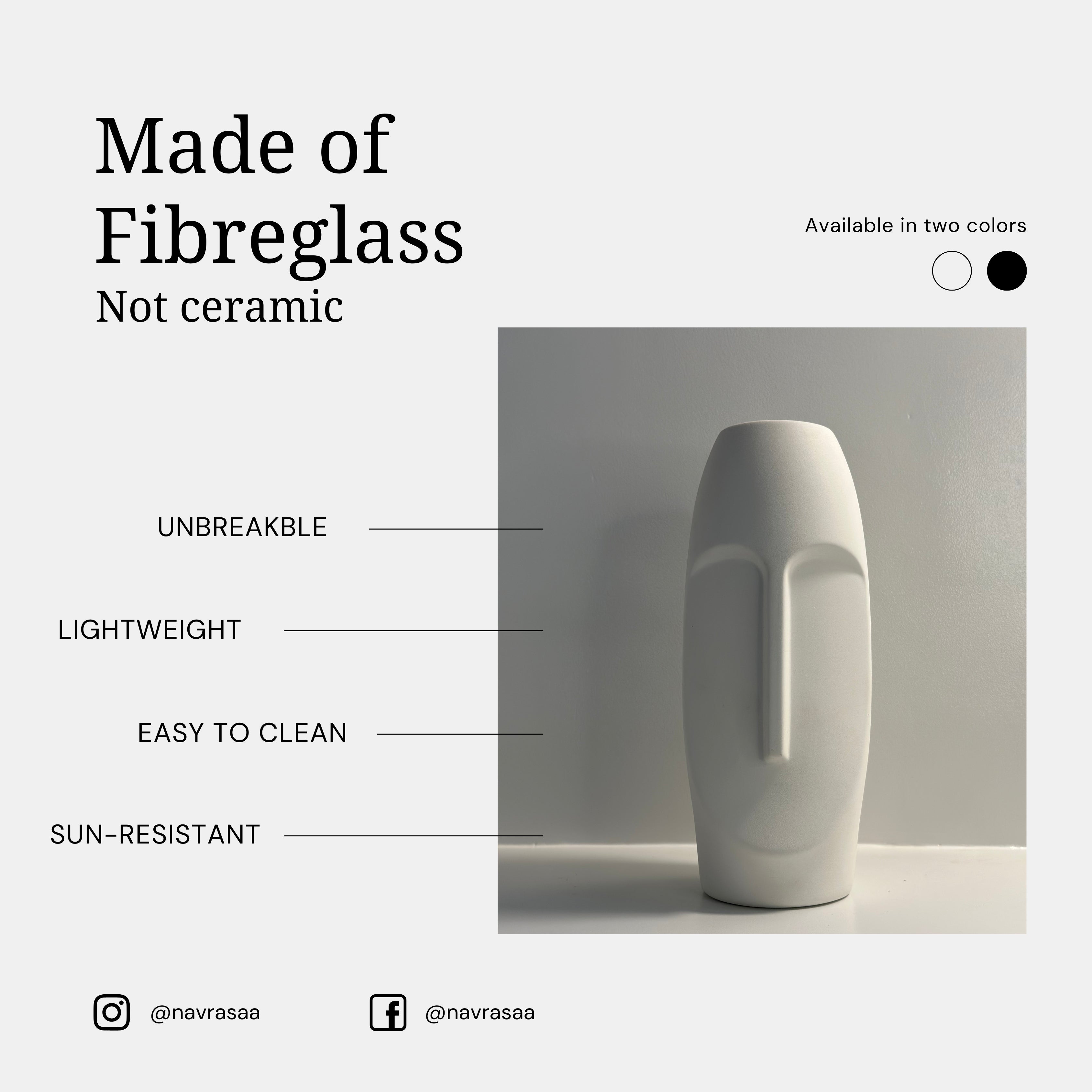 Visage Vase – White