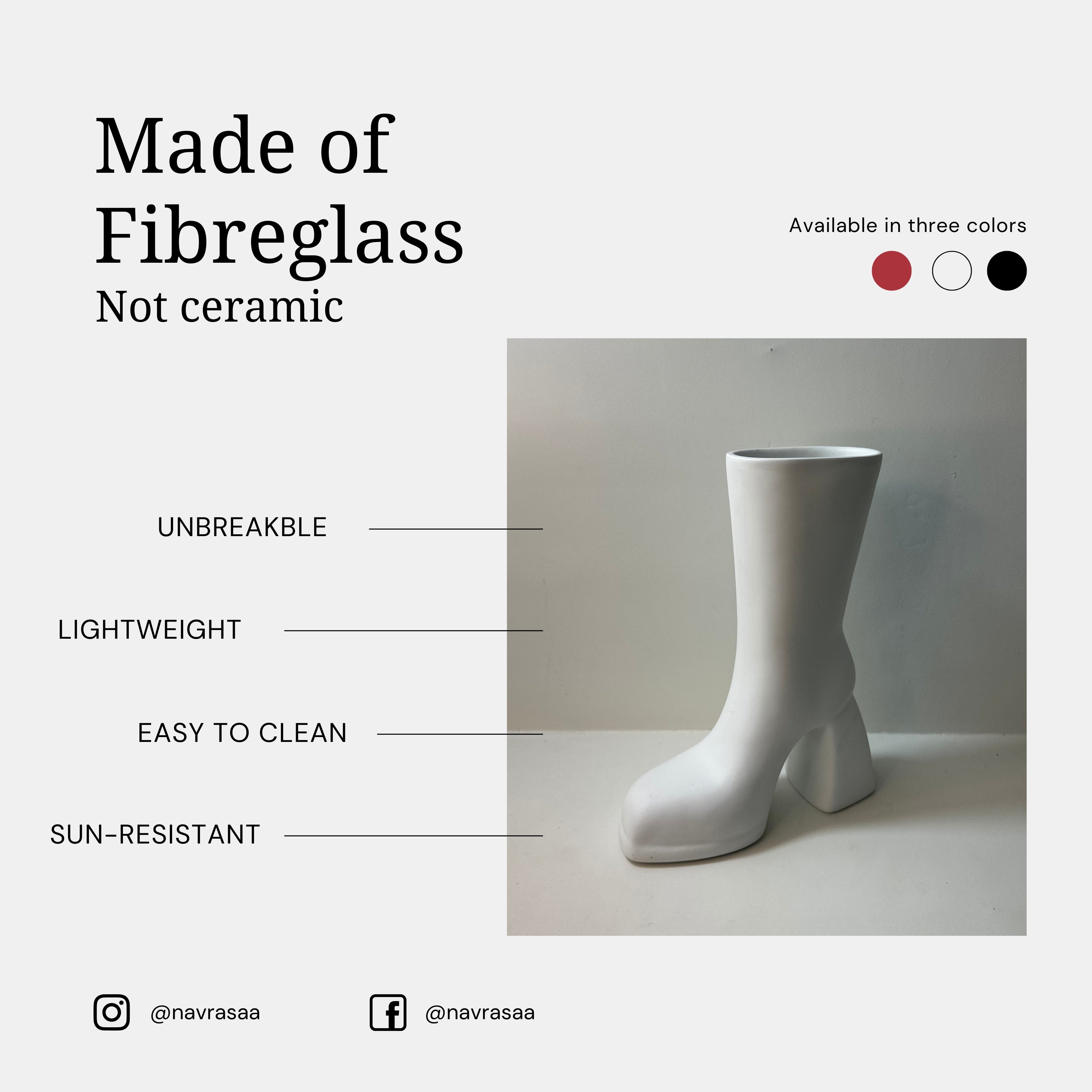 Bloom Boot Vase – White