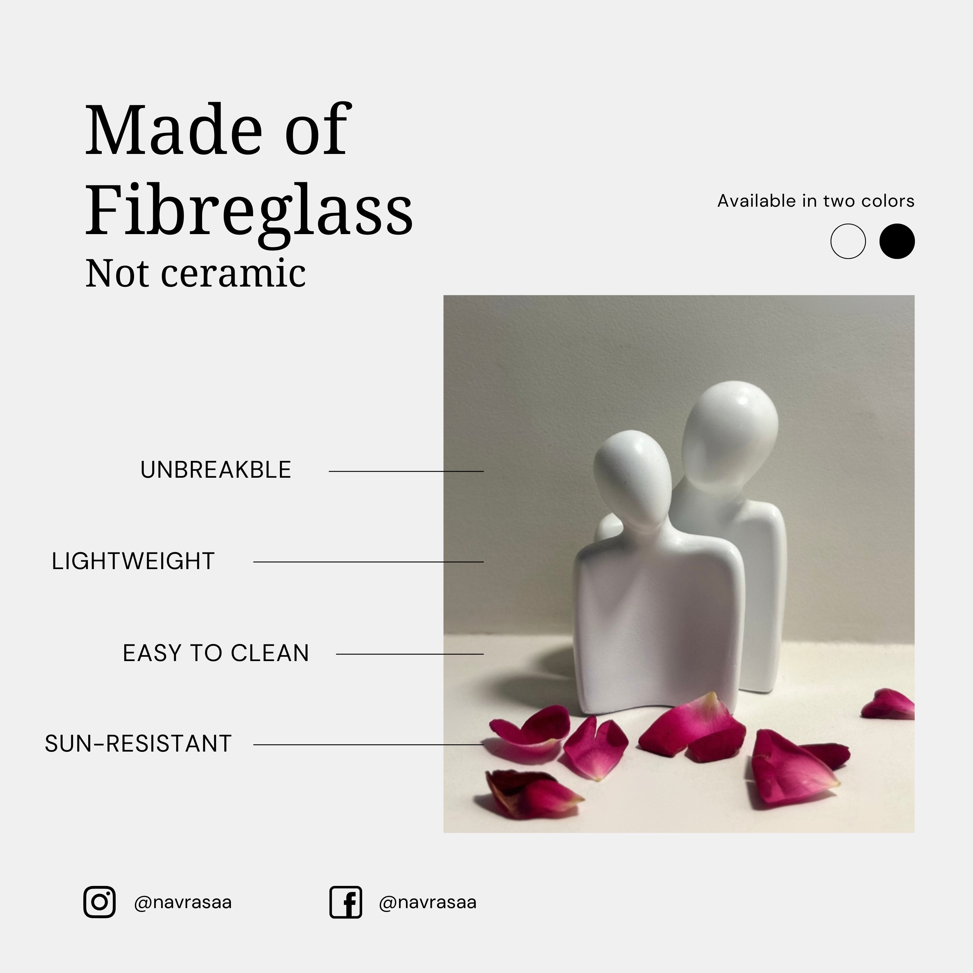 Soulmates Sculpture – White (Set of 2)