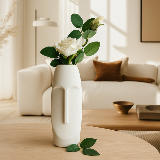 Visage Vase – White