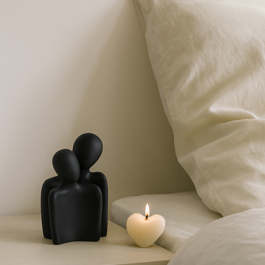 Soulmates Sculpture – Black (Set of 2)