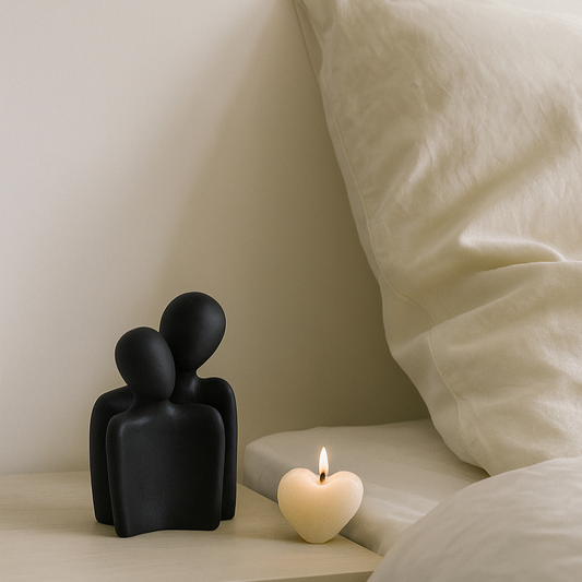 Soulmates Sculpture – Black (Set of 2)