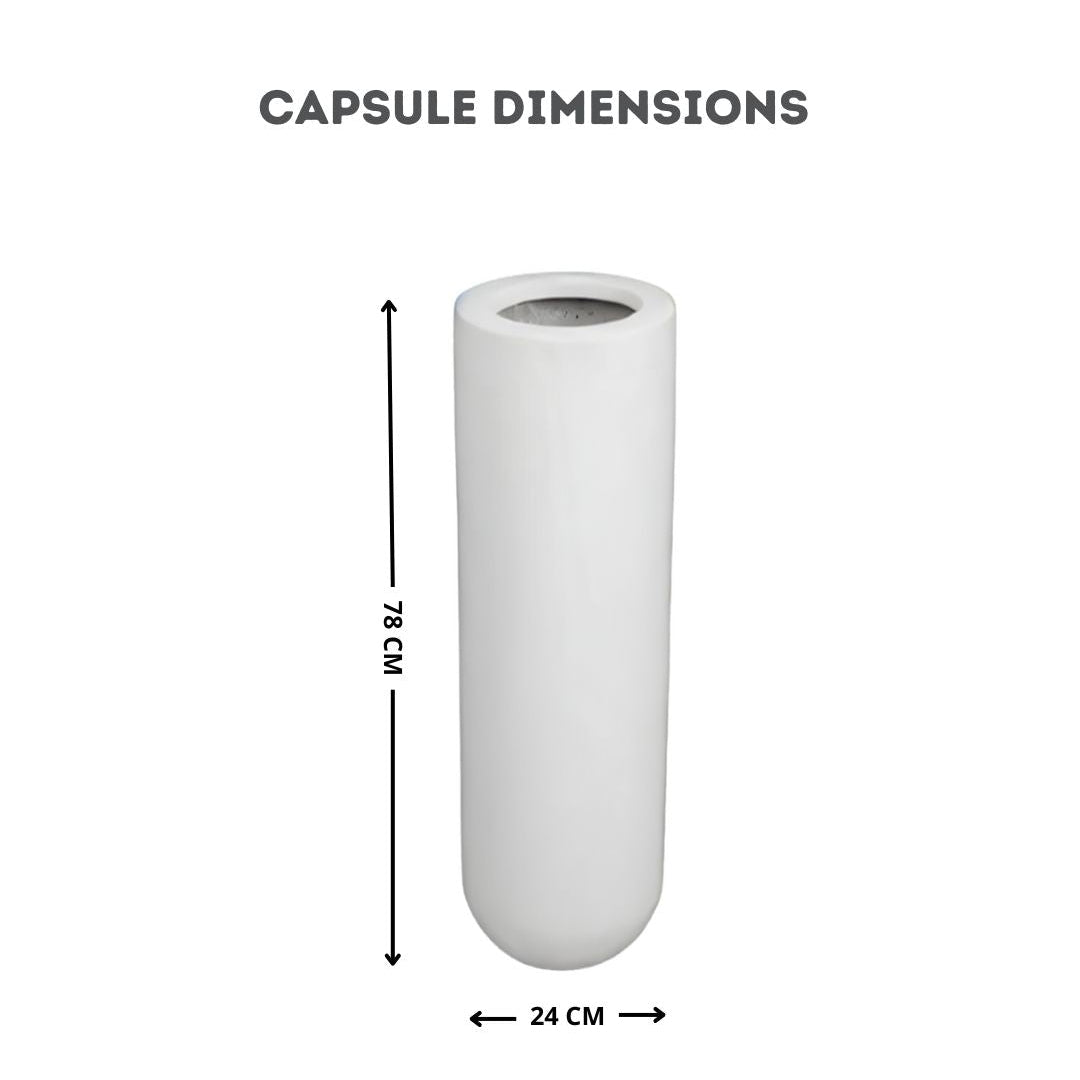 Capsule Planter – White